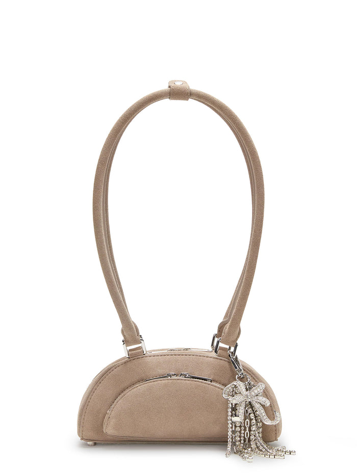 Self Portrait Bags Grey Suede