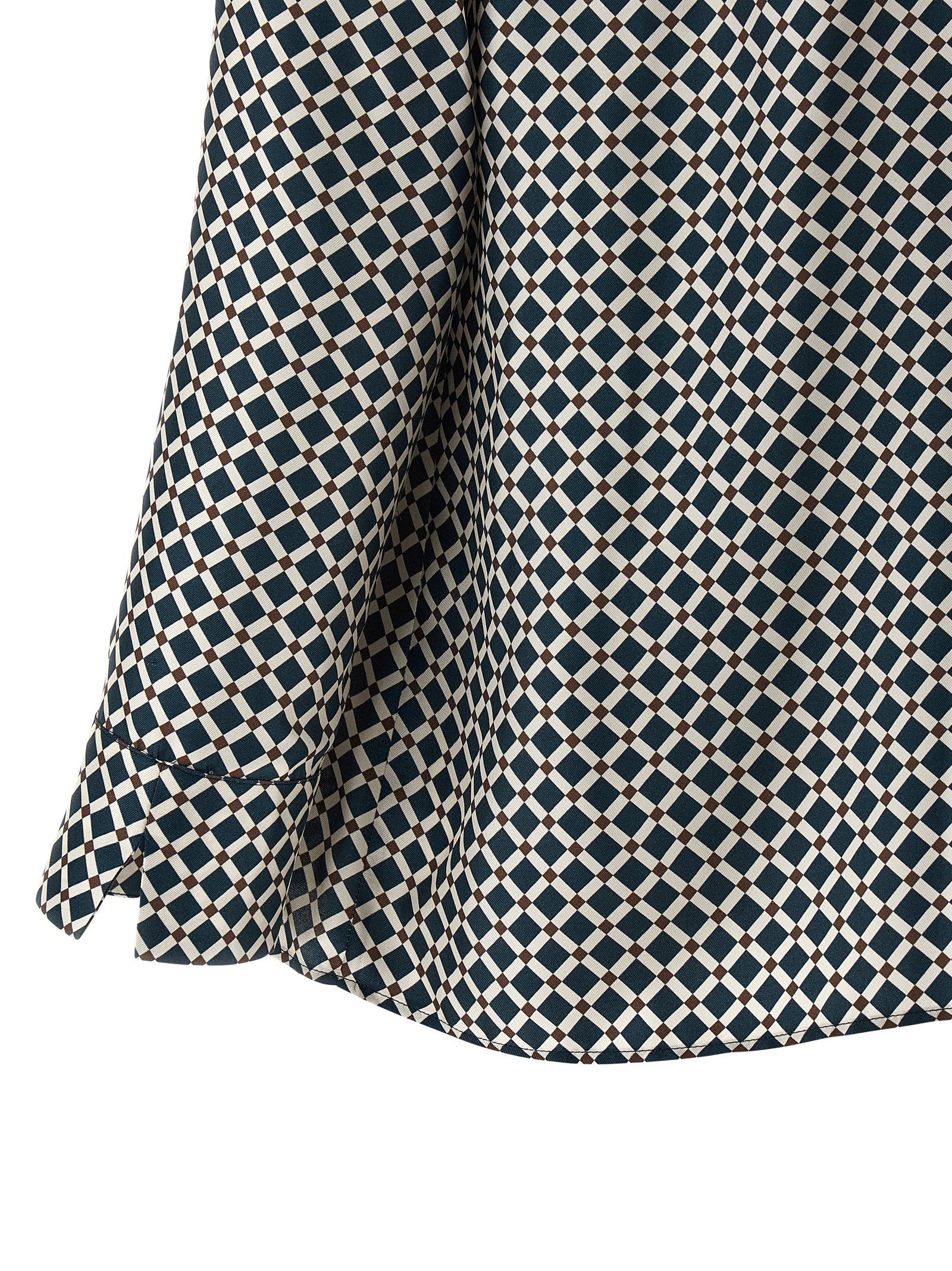 'S Max Mara 100% silk twill blouse in navy — view 5