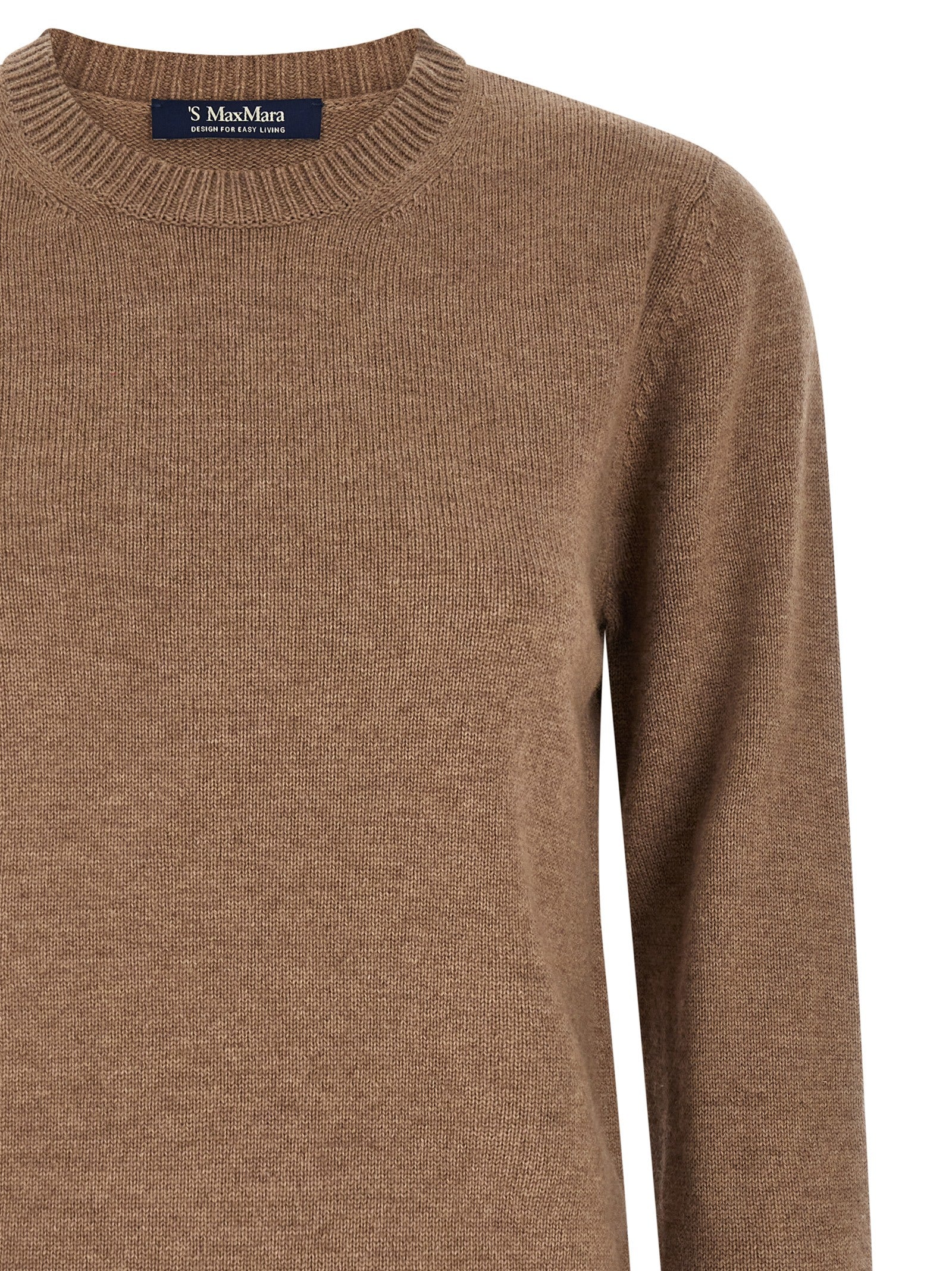 'S Max Mara 80% wool sweater in brown — view 3