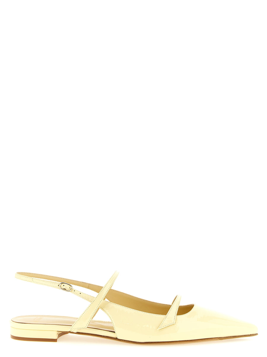 Alexandre Birman 100% Cow Leather ballet flat in yellow