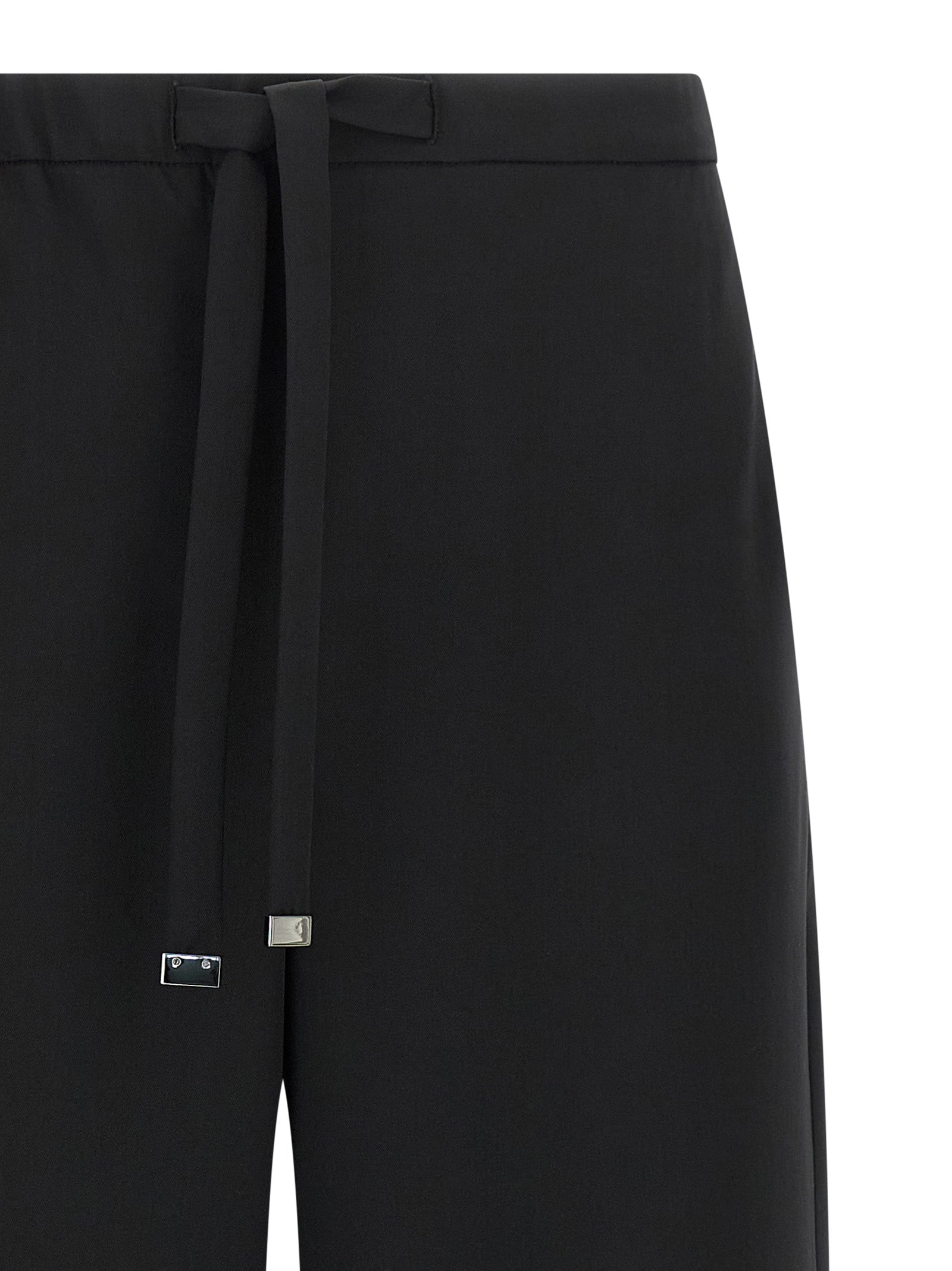 'S Max Mara 100% virgin wool joggers in black — view 3