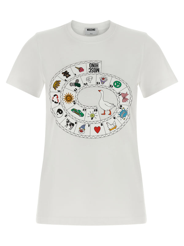 Moschino 100% cotton t-shirt in white