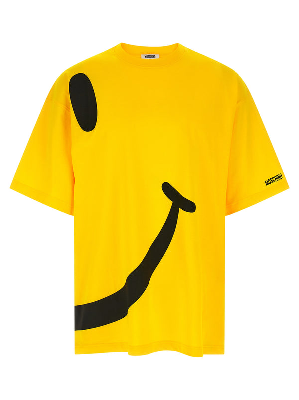 Moschino 100% Cotton t-shirt in yellow