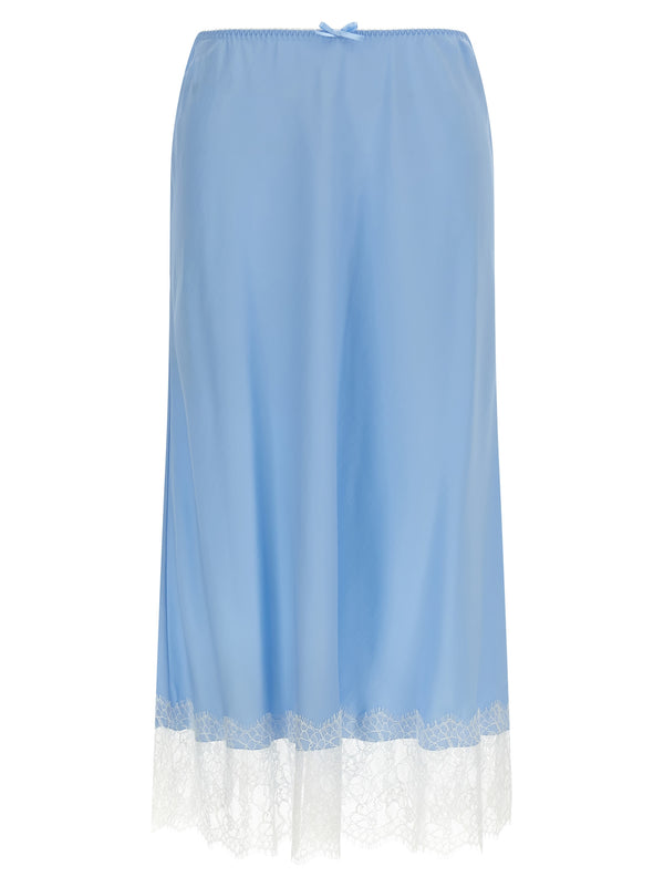 Moschino 74% acetate skirt in blue