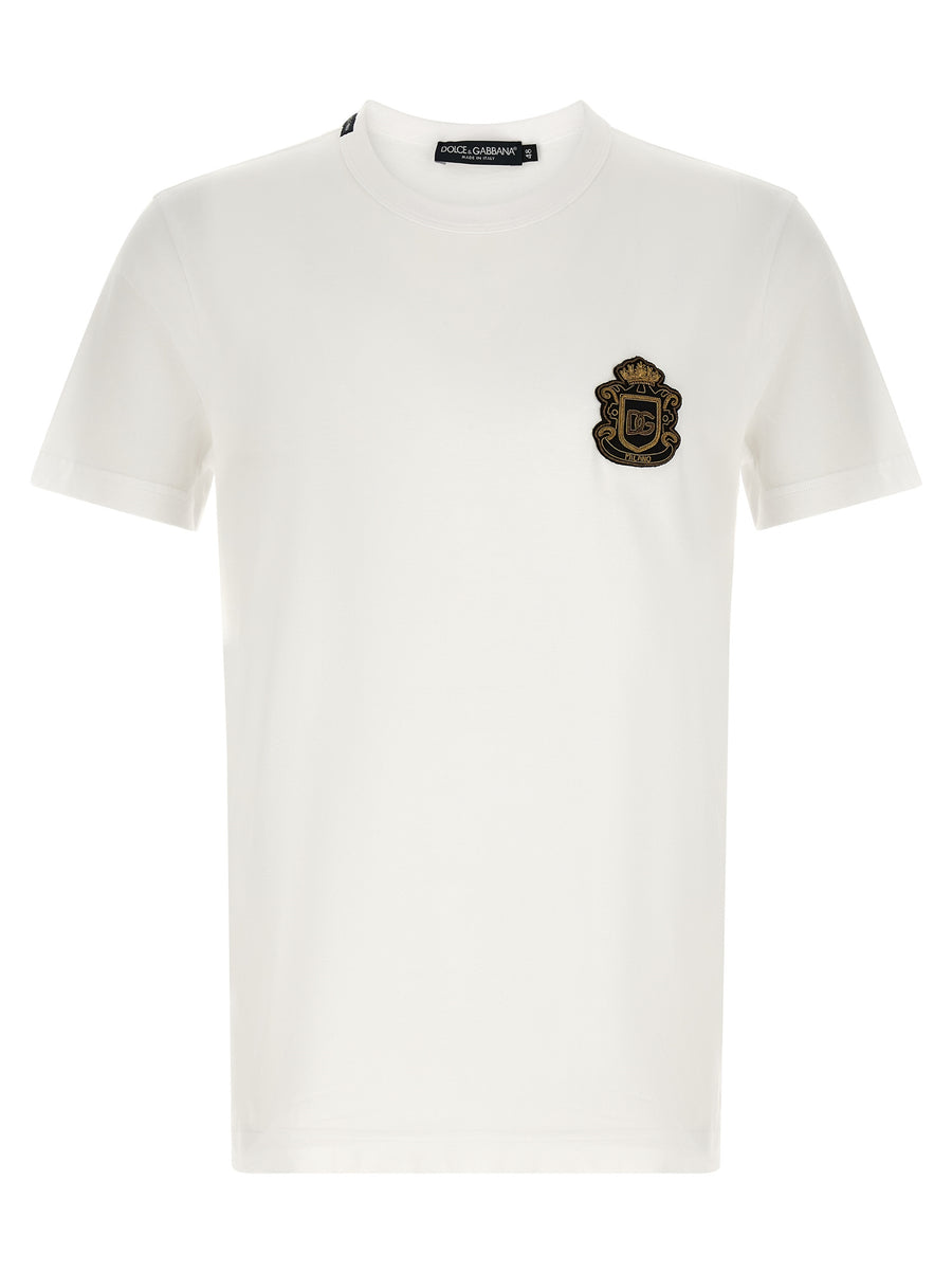 Dolce & Gabbana 100% cotton t-shirt in white