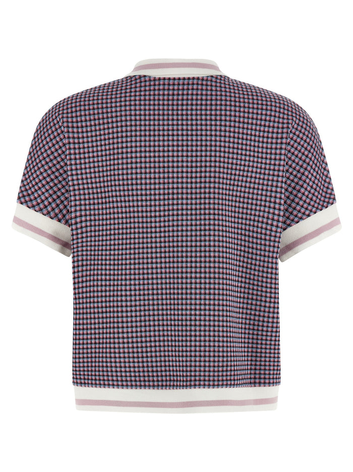 Marni 65% viscose polo shirt in multicolor — view 2
