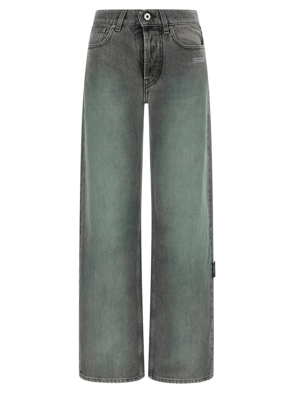 Off-White 100% Cotton jeans in gray