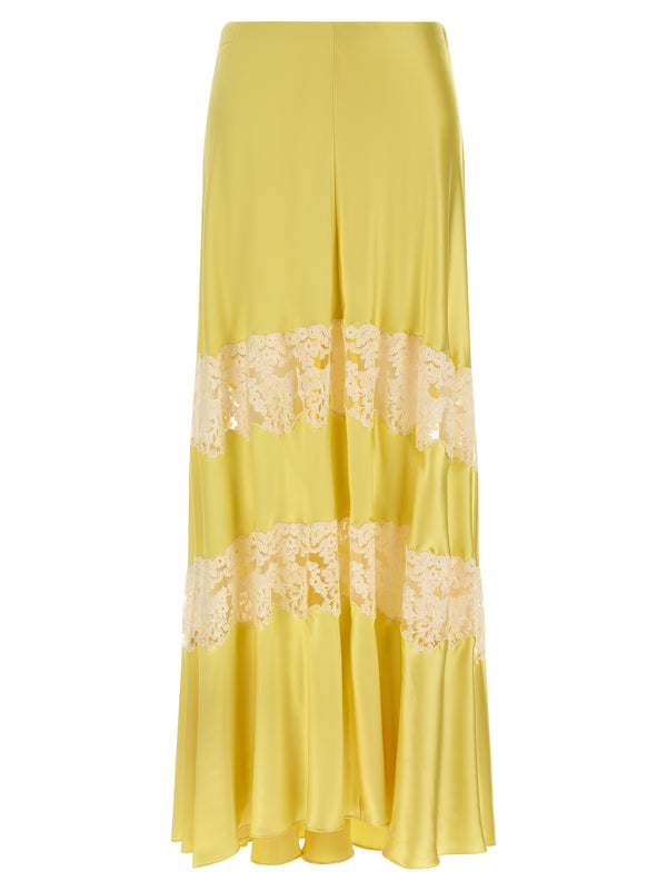 Alberta Ferretti 100% viscose skirt in yellow
