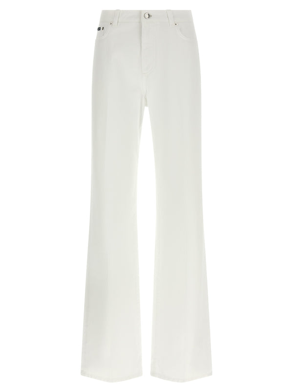 Dolce & Gabbana 100% cotton jeans in white