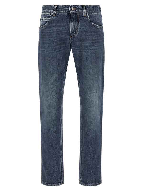 Dolce & Gabbana 100% cotton jeans in blue