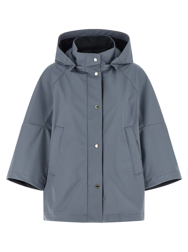 Moorer 88% polyester coat in blue