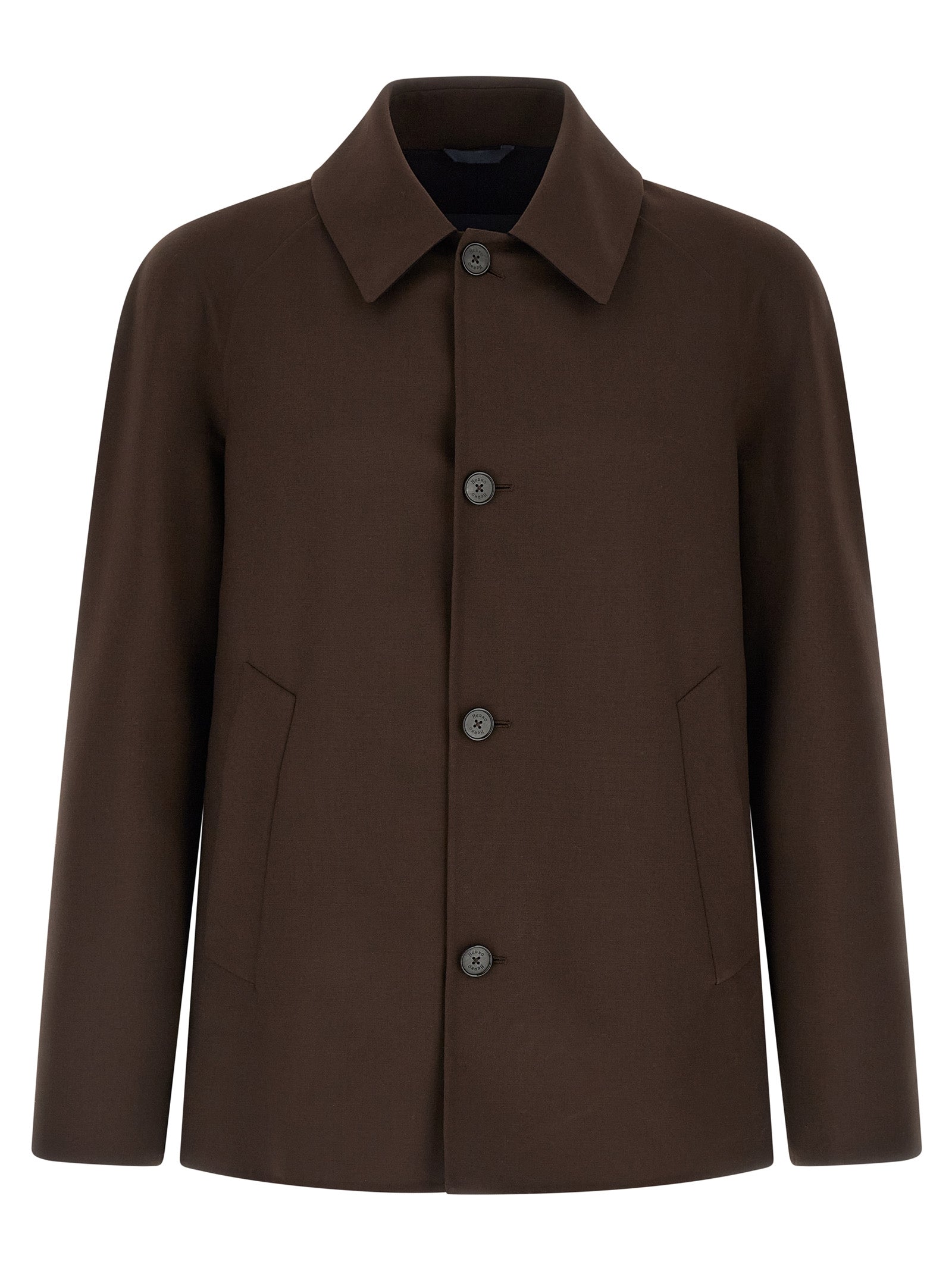 Herno 63% polyester jacket in brown