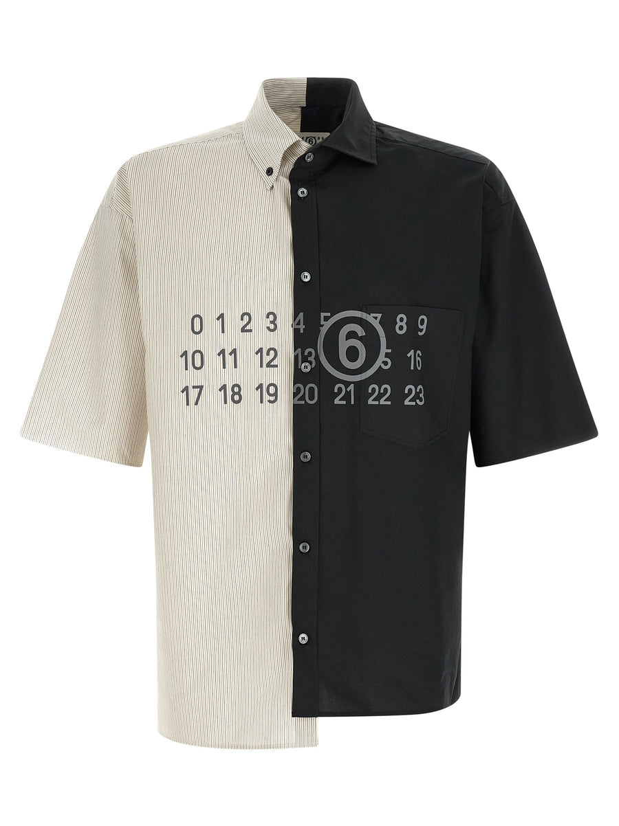 MM6 Maison Margiela 100% cotton shirt in black