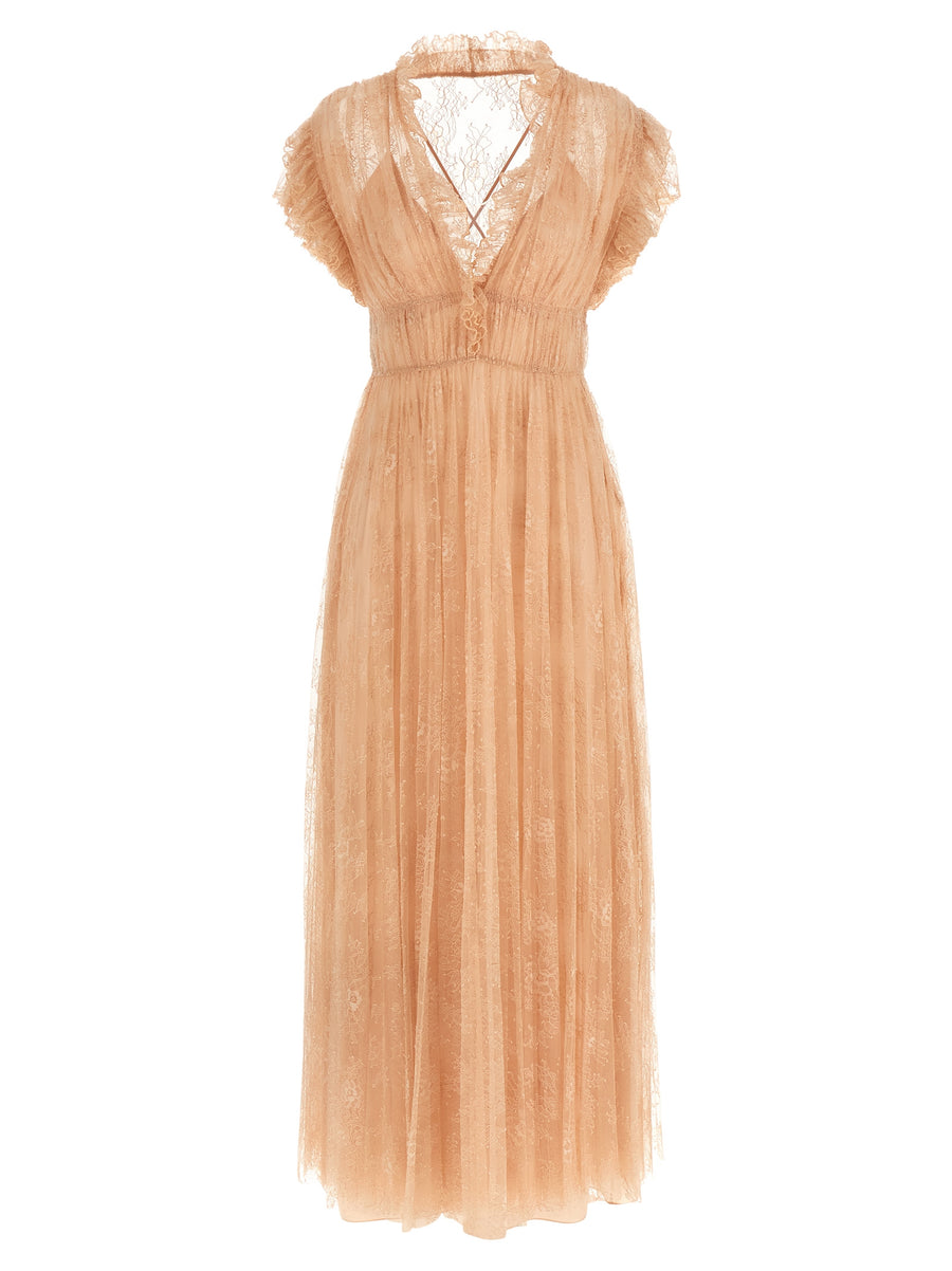 Alberta Ferretti 100% Polyamide dress in beige