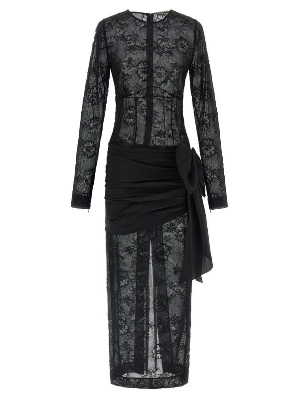 Alessandra Rich 75% viscose dress in black