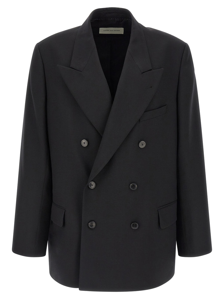 Dries Van Noten 83% wool blazer in black