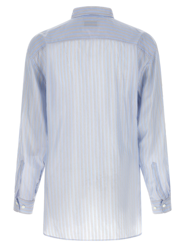 Dries Van Noten 100% Cupro shirt in blue — view 2