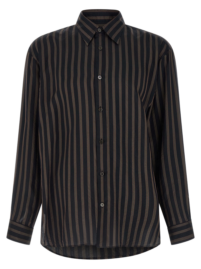 Dries Van Noten 100% Cupro shirt in black