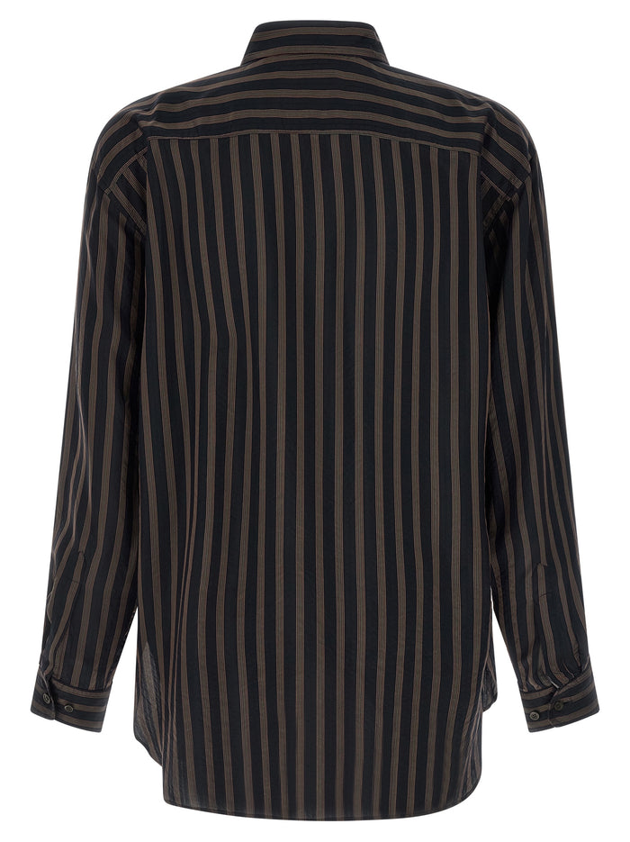 Dries Van Noten 100% Cupro shirt in black — view 2