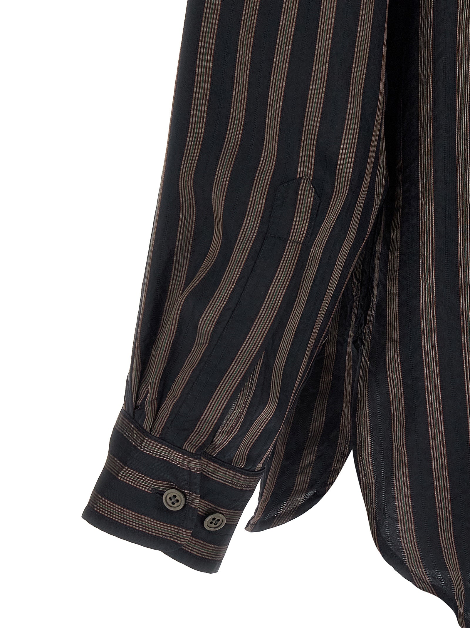 Dries Van Noten 100% Cupro shirt in black — view 4