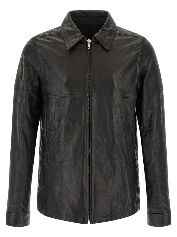 Rick Owens 100% Lamb Leather jacket in black