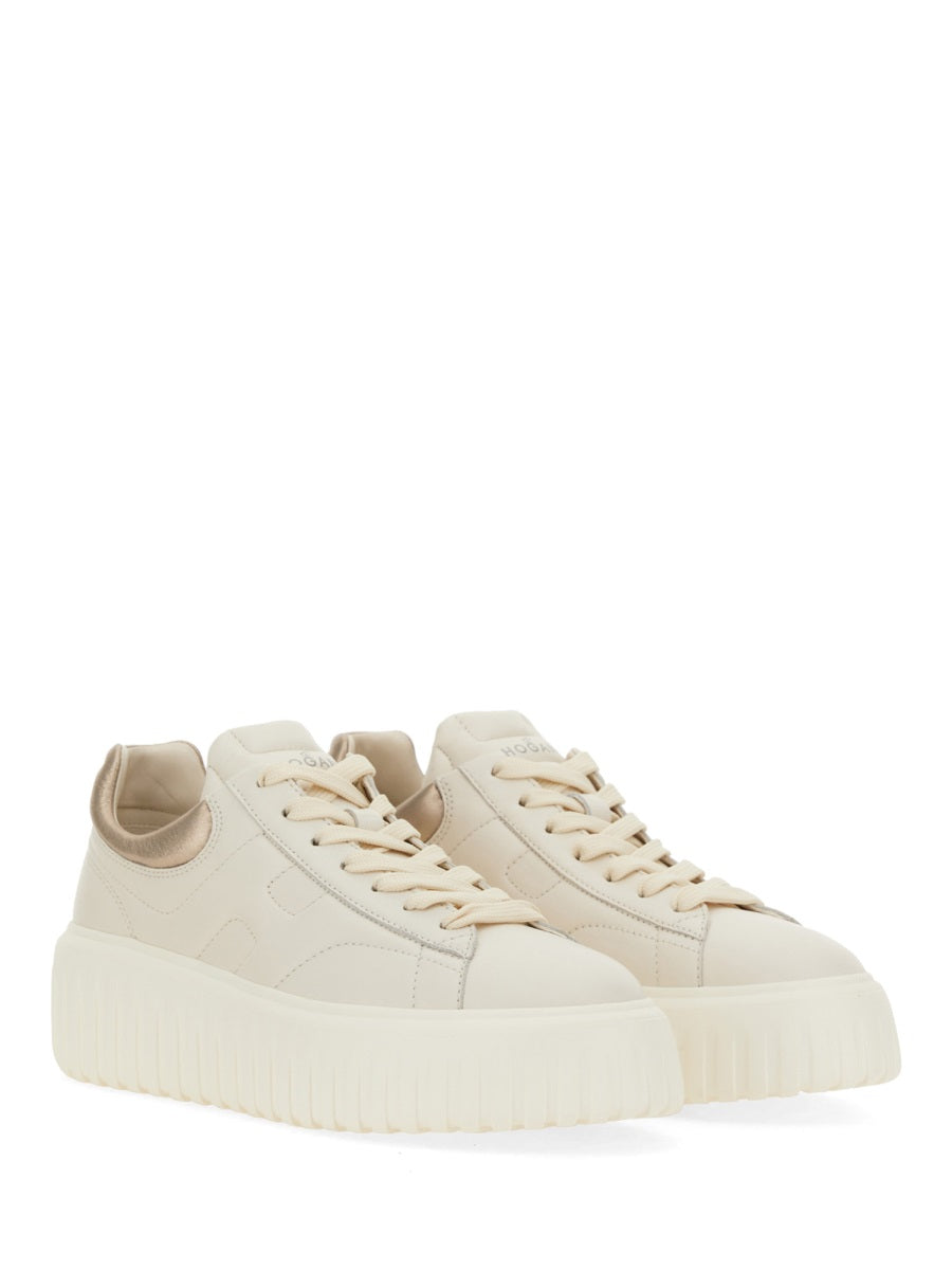 Sneaker H-Stripes Beige Mutton (ovis Aries Aries) Trainers