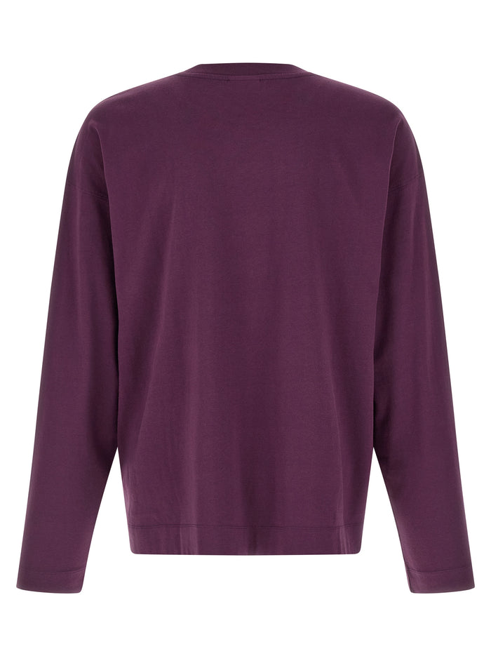 Dries Van Noten 100% cotton t-shirt in purple — view 2