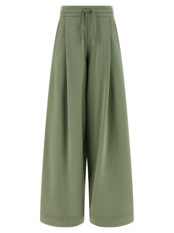 Dries Van Noten 100% cotton trousers in green