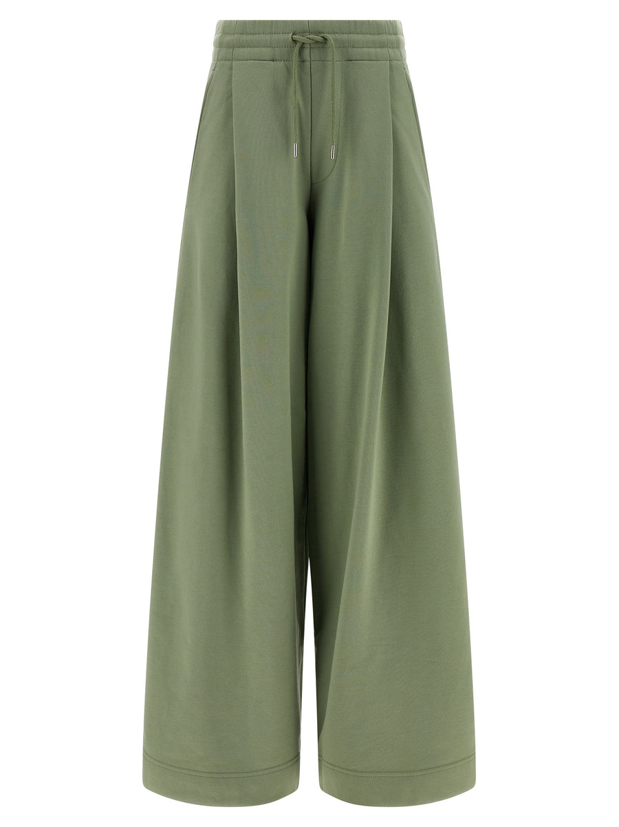 Dries Van Noten 100% cotton trousers in green
