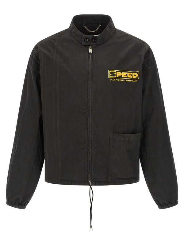 Maison Margiela 68% cotton jacket in gray
