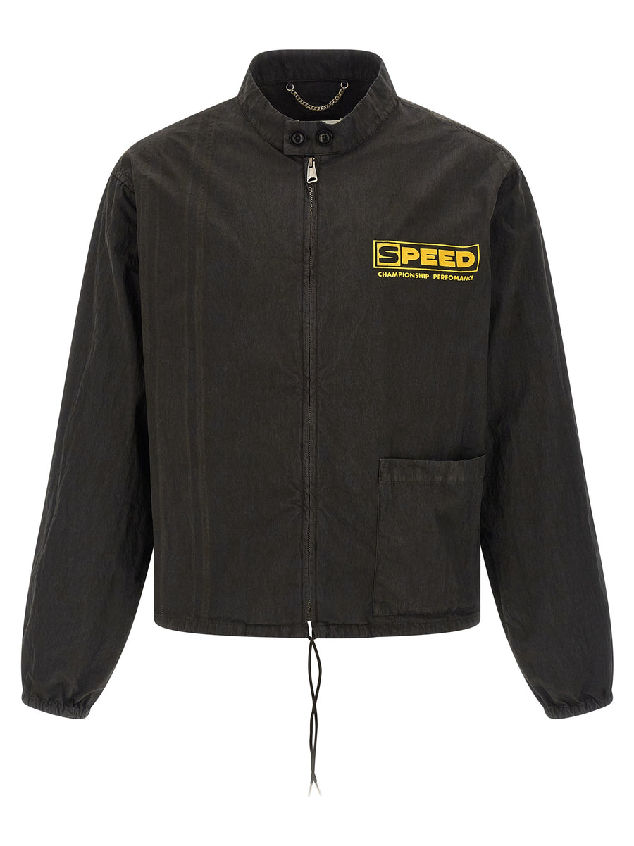 Maison Margiela 68% cotton jacket in gray