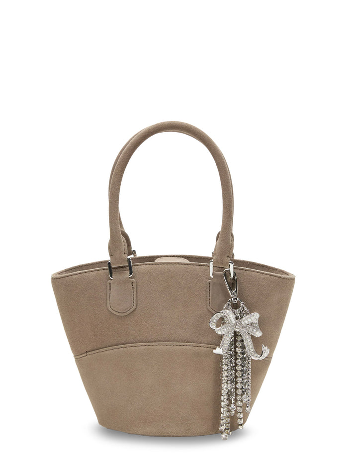 Self Portrait Bags Grey Suede