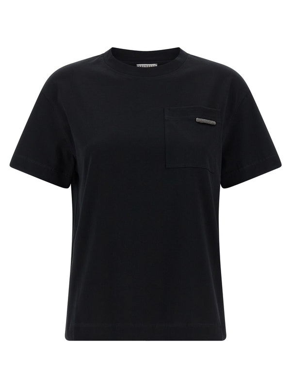 Brunello Cucinelli 100% Cotton t-shirt in black