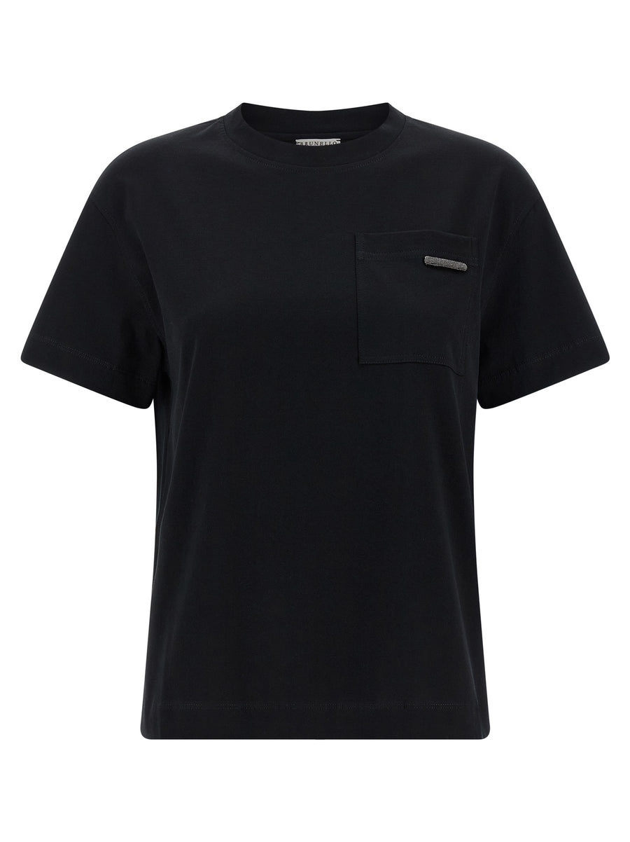 Brunello Cucinelli 100% Cotton t-shirt in black