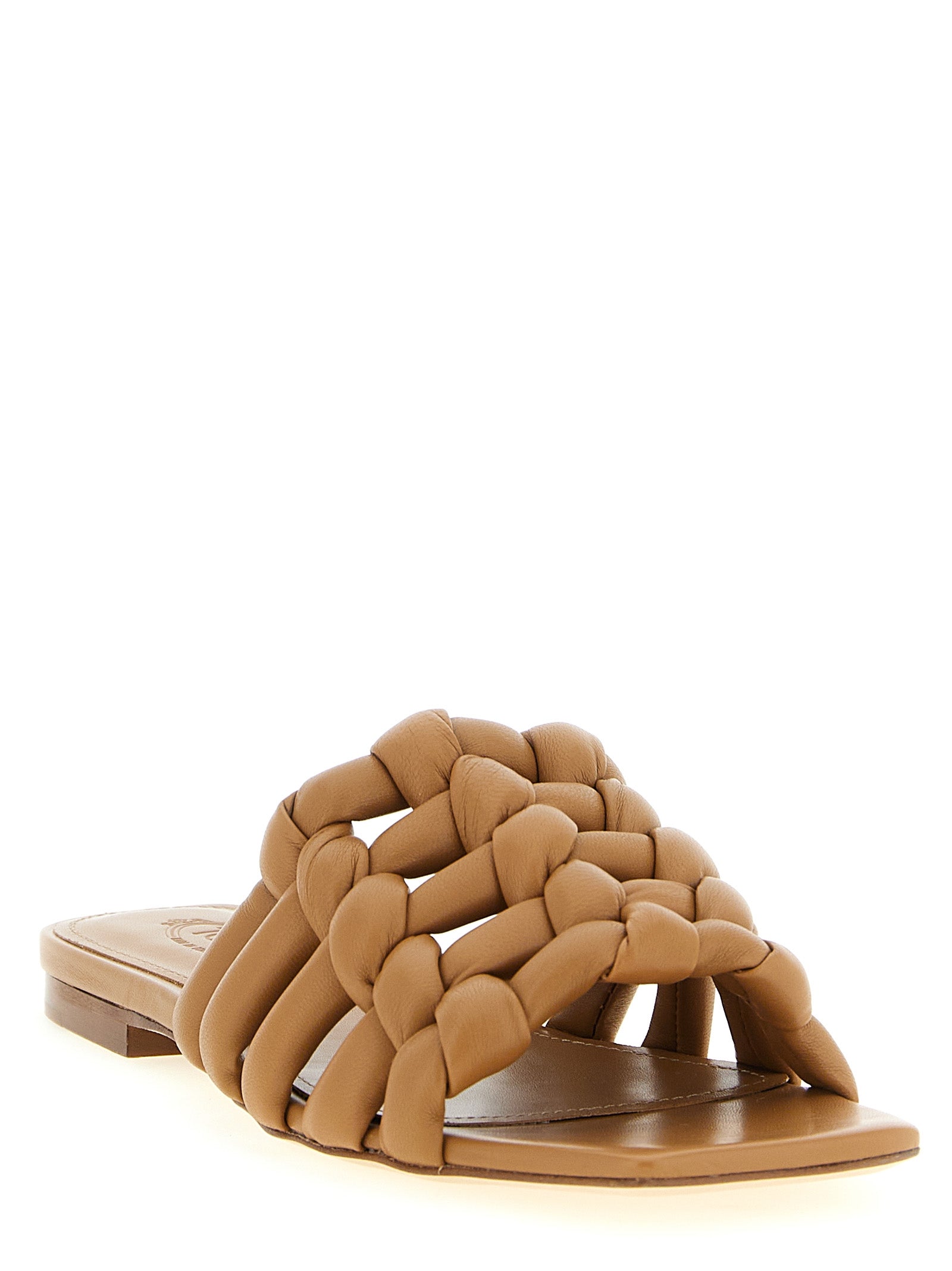 Tod's 100% Sheepskin Leather sandal in brown — view 2