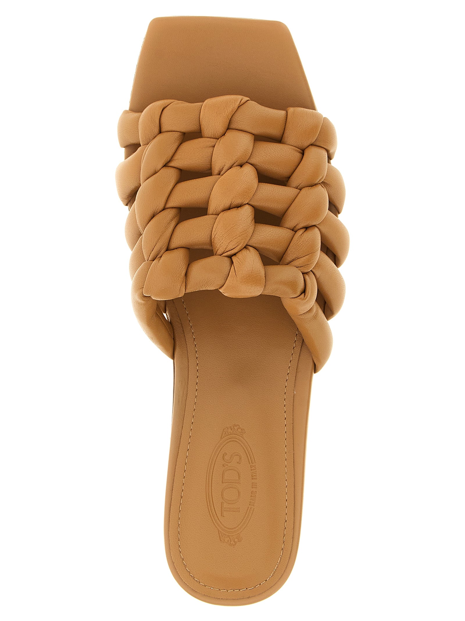 Tod's 100% Sheepskin Leather sandal in brown — view 4