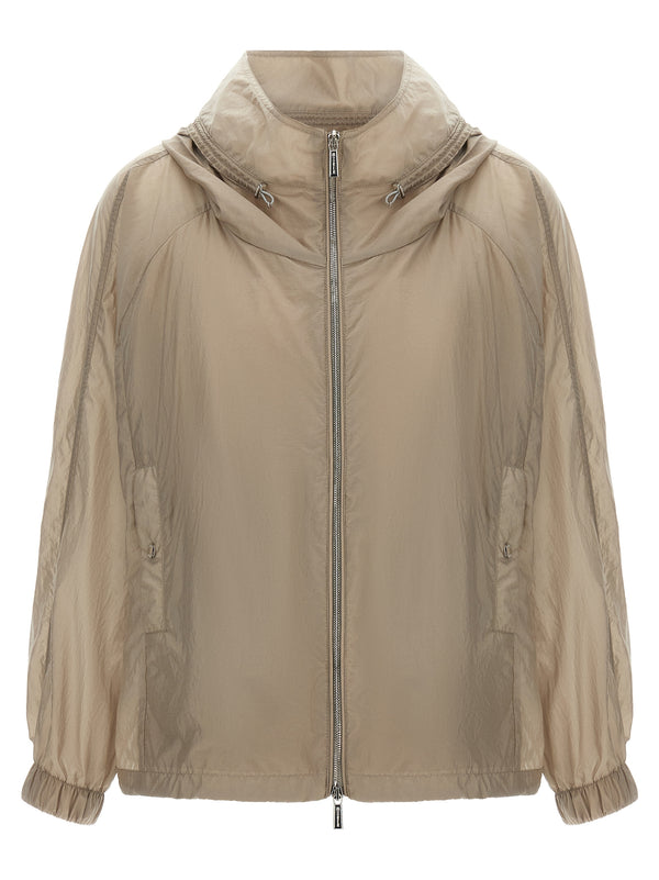 Moorer 100% Polyester jacket in beige