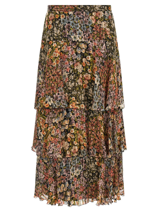 Valentino Garavani 98% Silk skirt in multicolor