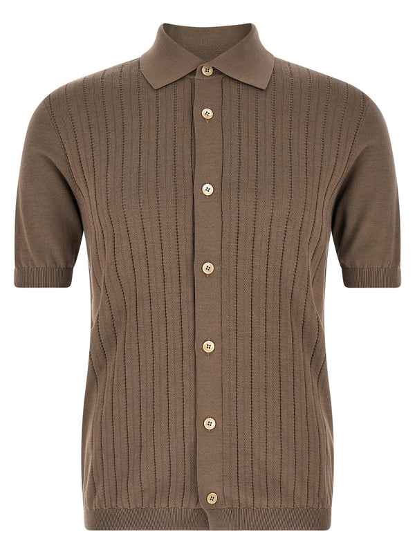 Brunello Cucinelli 100% Cotton shirt in brown