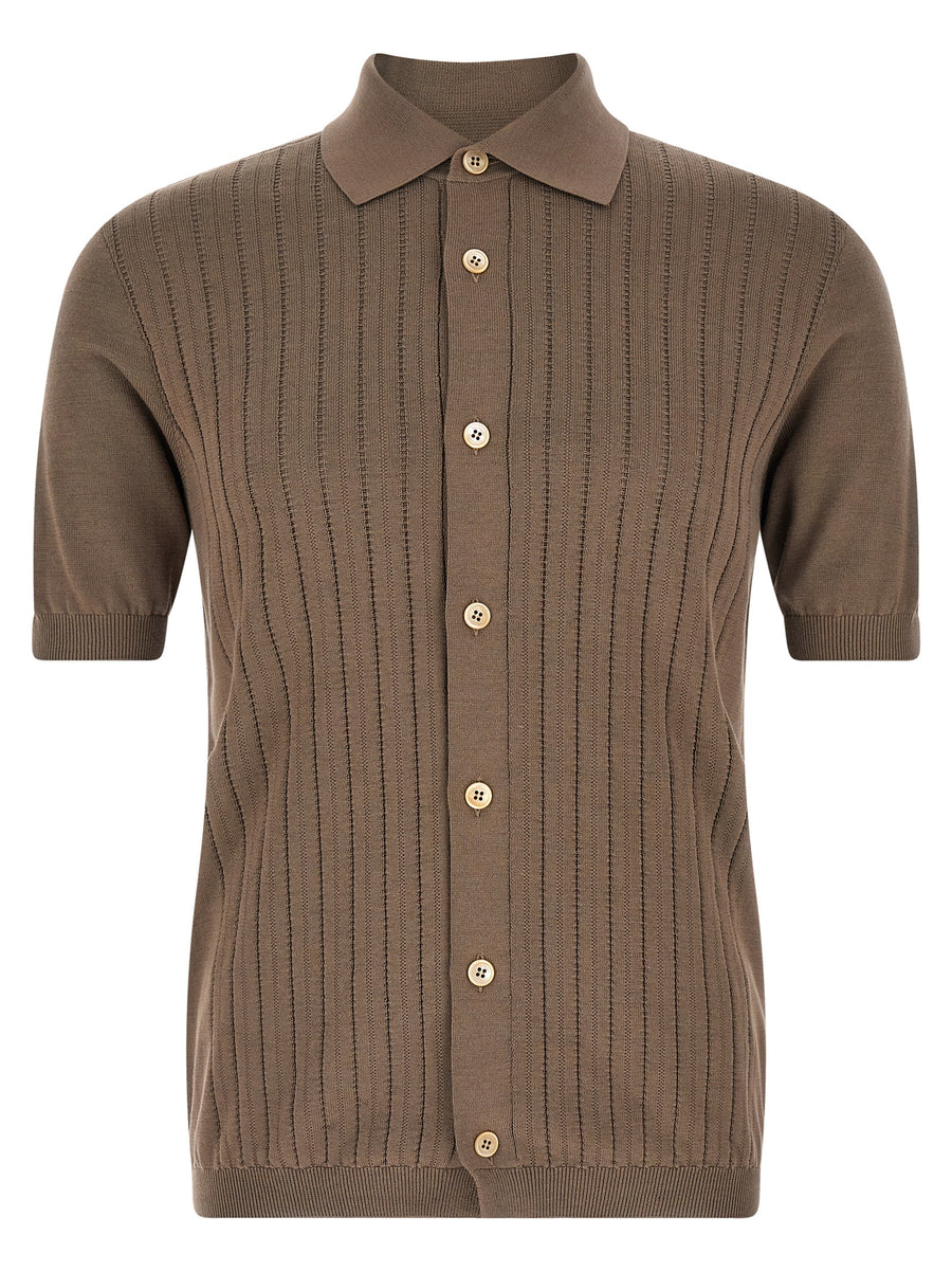 Brunello Cucinelli 100% Cotton shirt in brown