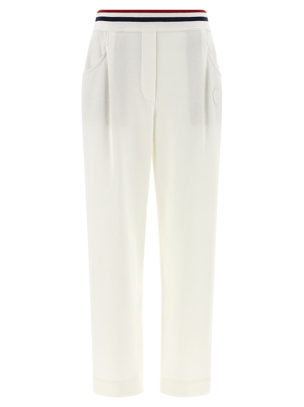 Brunello Cucinelli 93% cotton joggers in white