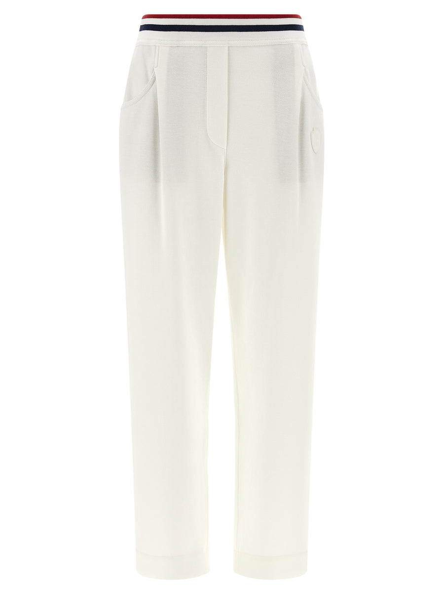 Brunello Cucinelli 93% cotton joggers in white