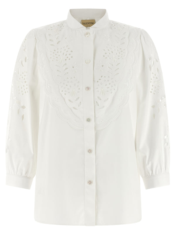 Valentino Garavani 100% Cotton blouse in white