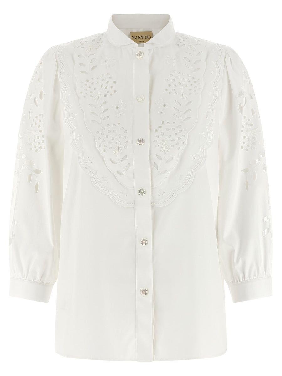 Valentino Garavani 100% Cotton blouse in white