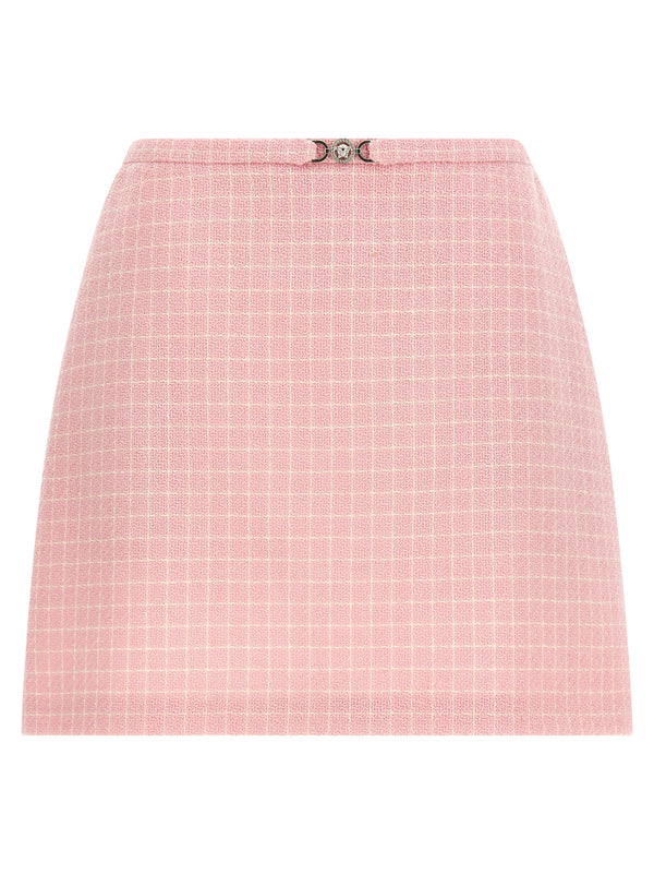 Versace 89% virgin wool skirt in pink