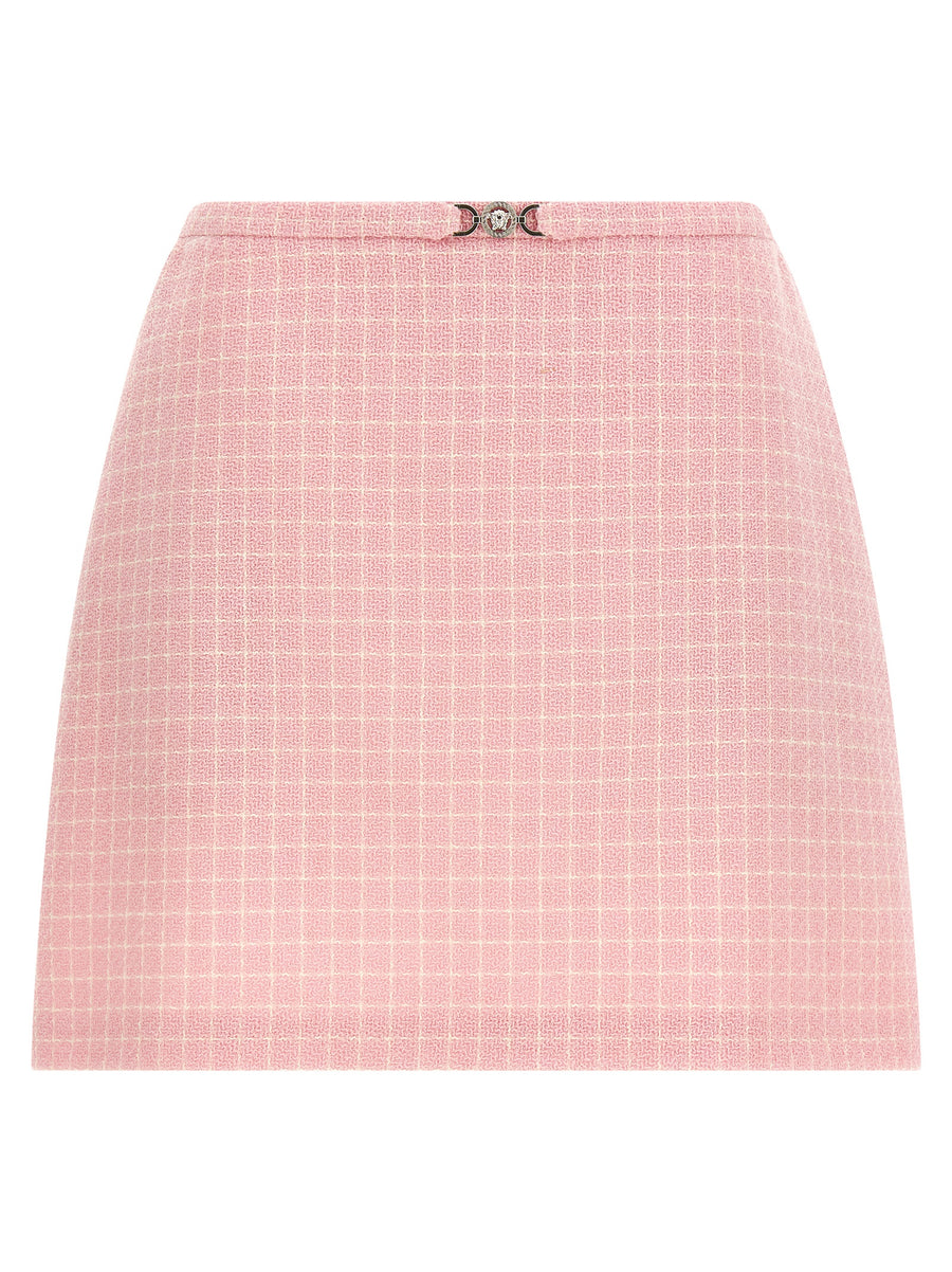 Versace 89% virgin wool skirt in pink