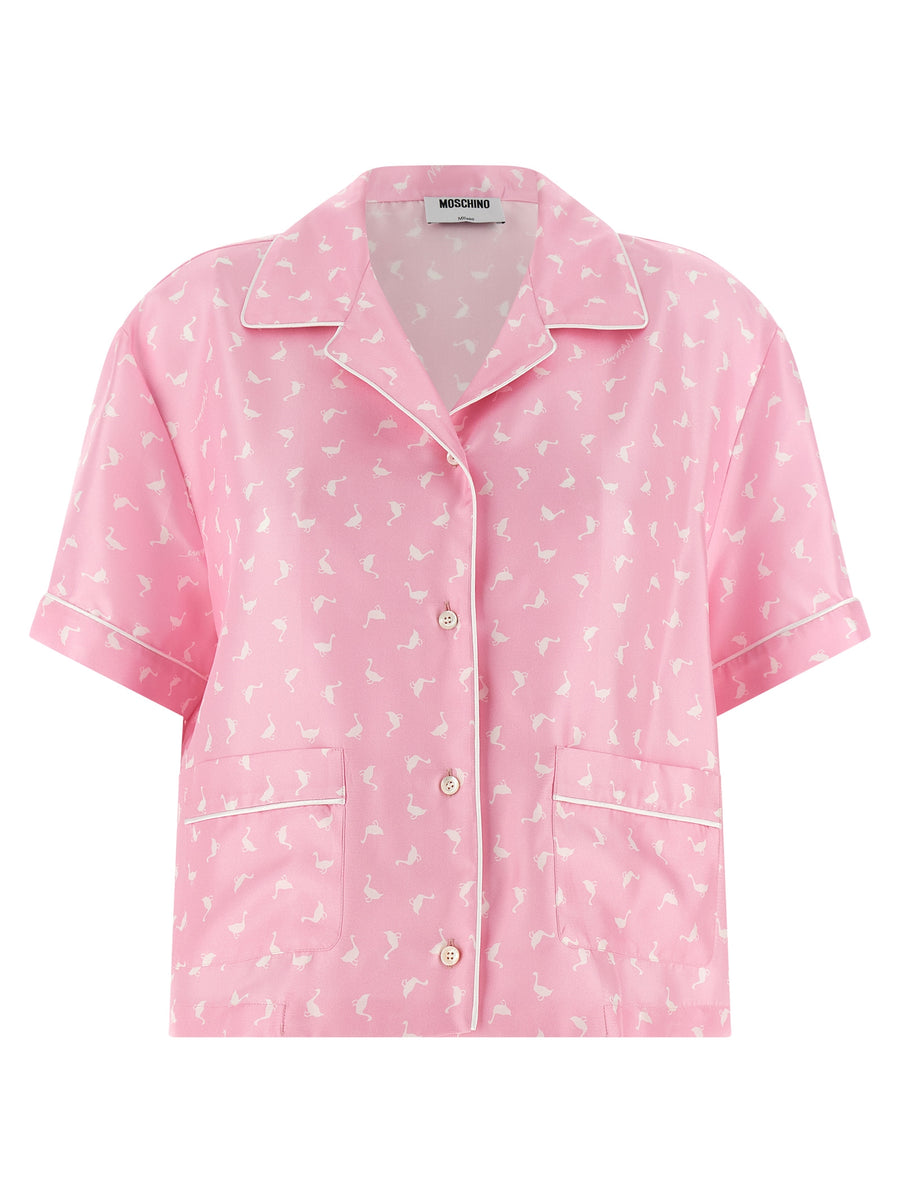 Moschino 100% Silk shirt in pink