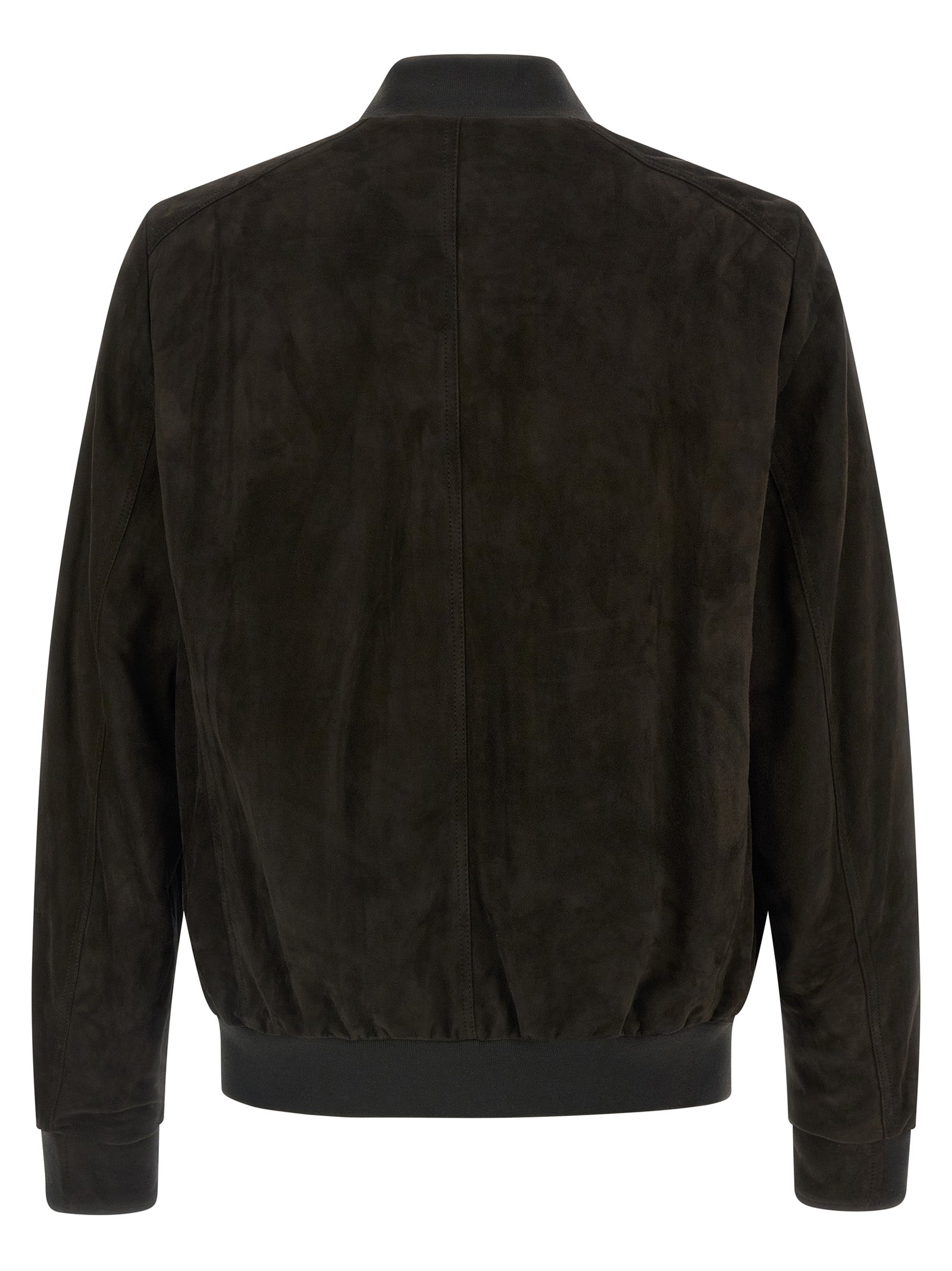 Moorer 100% lamb leather jacket in brown — view 2