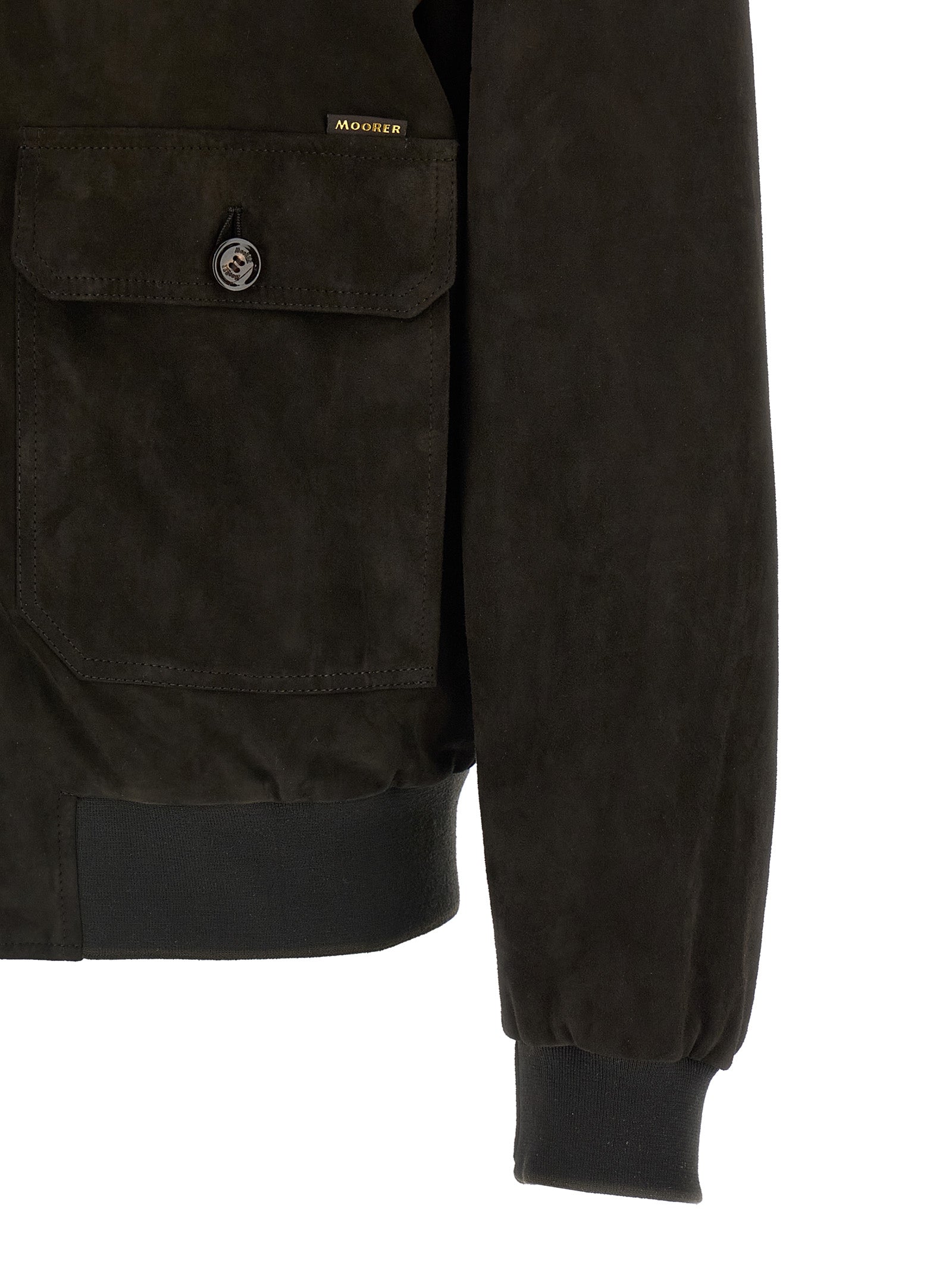 Moorer 100% lamb leather jacket in brown — view 4