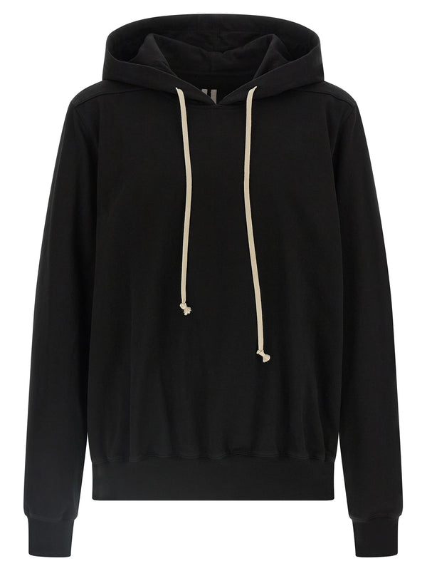 Rick Owens 100% Cotton hoodie in black